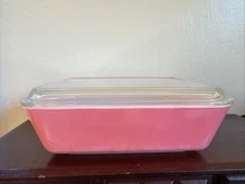 Vintage Pyrex 0503 Pink Refrigerator Casserole Dish  With Lid 1.5 Quart  
