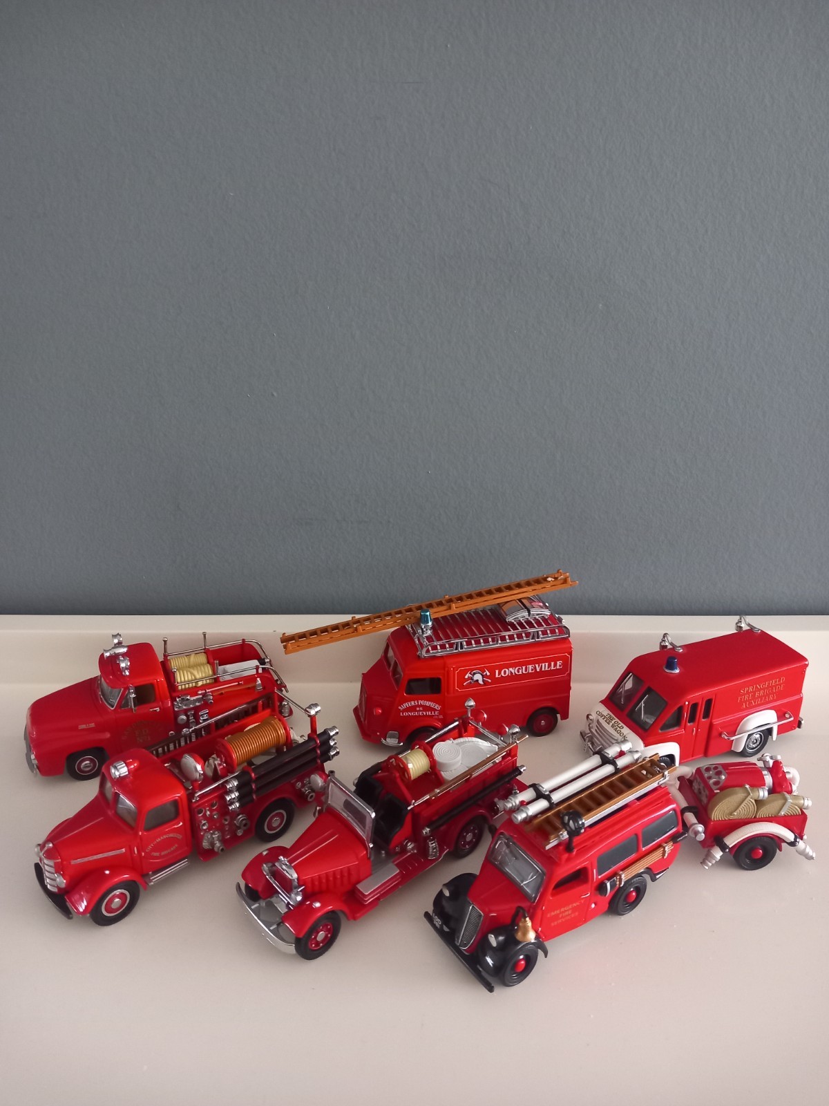 7 voitures pompiers Matchbox 1/43 : le coffret cadeau idéal pour anniversaire de garçon