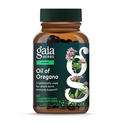 Gaia Herbs Oil of Oregano - Immune & 60 Count Pack 1 No Color