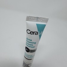 CeraVe Acne Foaming Cream Cleanser 4 Benzoyl Peroxide Sample 0.34oz NEW