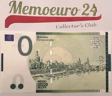 MEMOEURO ® ,  EAAA215/1- Dresden Terrassenufer, memoeuro, Memoschein, Euroscope