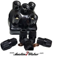 New Austin 7 Seven Distributor Cap c/w Acorns Lucas DJ / DK4A 400135 Triumph BSA