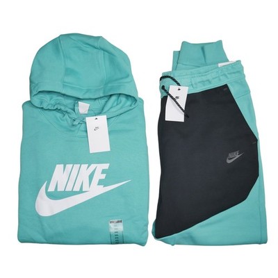 Nike Matching Aqua Fleece Jogger Set Mens Size 2XL Sweatsuit Tracksuit NWT