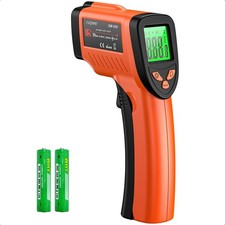 NonContact Infrared Thermometer Temp Gun 58 to 1022F for Cooking BBQ Reptiles