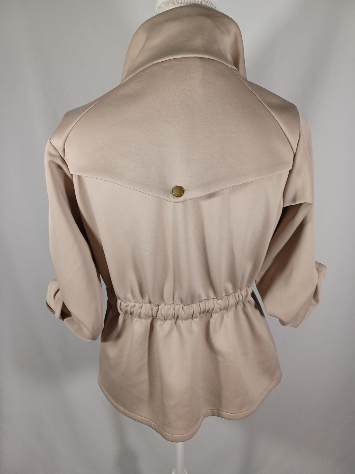 Grace Elements Jacket Womens Small Beige Ruffle C… - image 7