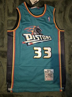 Vintage Basketball Trikot #33 Pistons Throwback Large