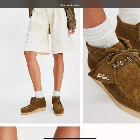 Clarks Originals Wallabee Brown Suede Moccasin Lace Up Crepe  display picture 2
