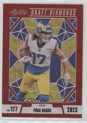 2024 Panini Absolute Draft Diamonds Red Spectrum 139/150 Puka Nacua #DD-PNA 0c3