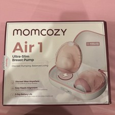 Momcozy Air 1 Ultra-Slim Breast Pump Pink 24mm Wireless Charging Case Discreet