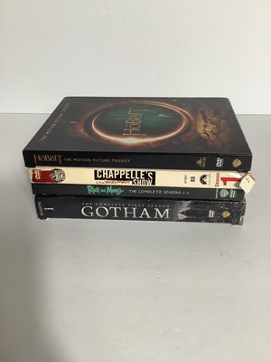 Mix DVD Lot Hobbit Trilogy, Gotham, Chappelle Show & Rick and Morty Seasons 1-3!