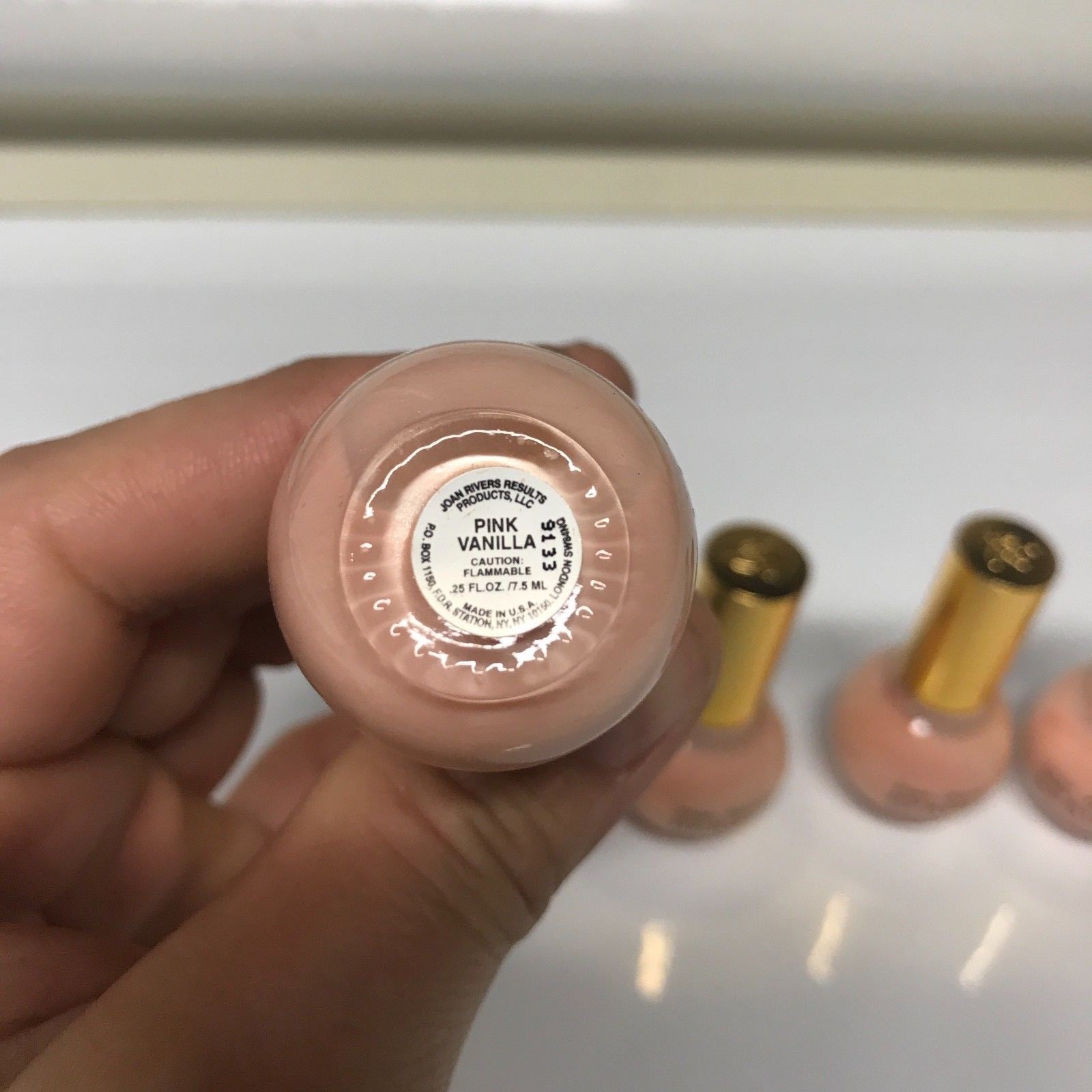 Joan Rivers Beauty Nail Polish PINK VANILLA .25 oz each Lot of 4 eBay