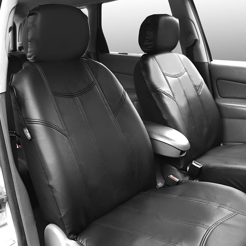 Renault Peugeot Coprisedili Ecopelle Neri Set 8 Pezzi Compatibile Fodere - Foto 5 di 7