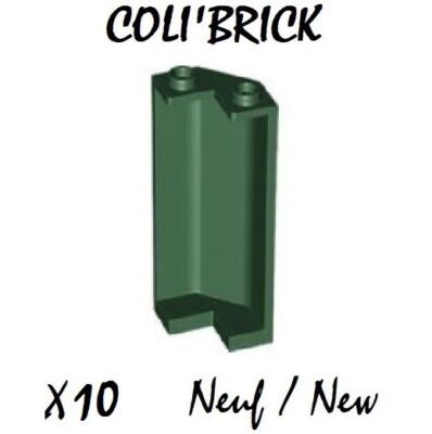 Lego 78594 - 10x Wandschild Schloss Panel 2x2x5 Wall - Grün / Dark Green - NEU