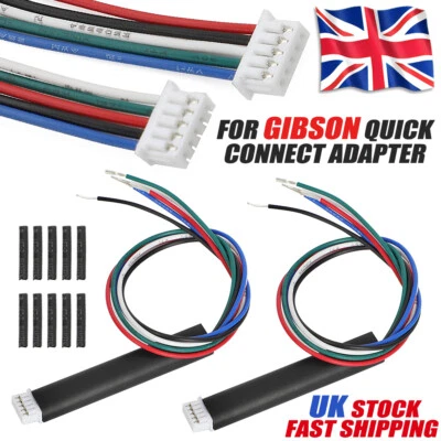 2 For Gibson Quick Connect Adapter Control Board PCB Pickup Connector Plug Wire