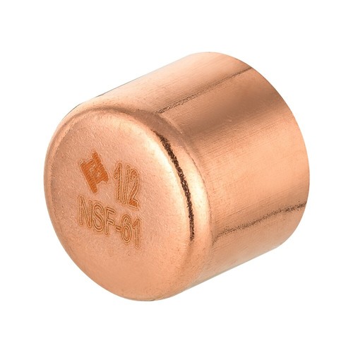 Pro 50 Pack EFIELD 1/2" Copper Pipe End Cap ( Plug) Solder Fittings, Lead Free - Picture 4 of 5