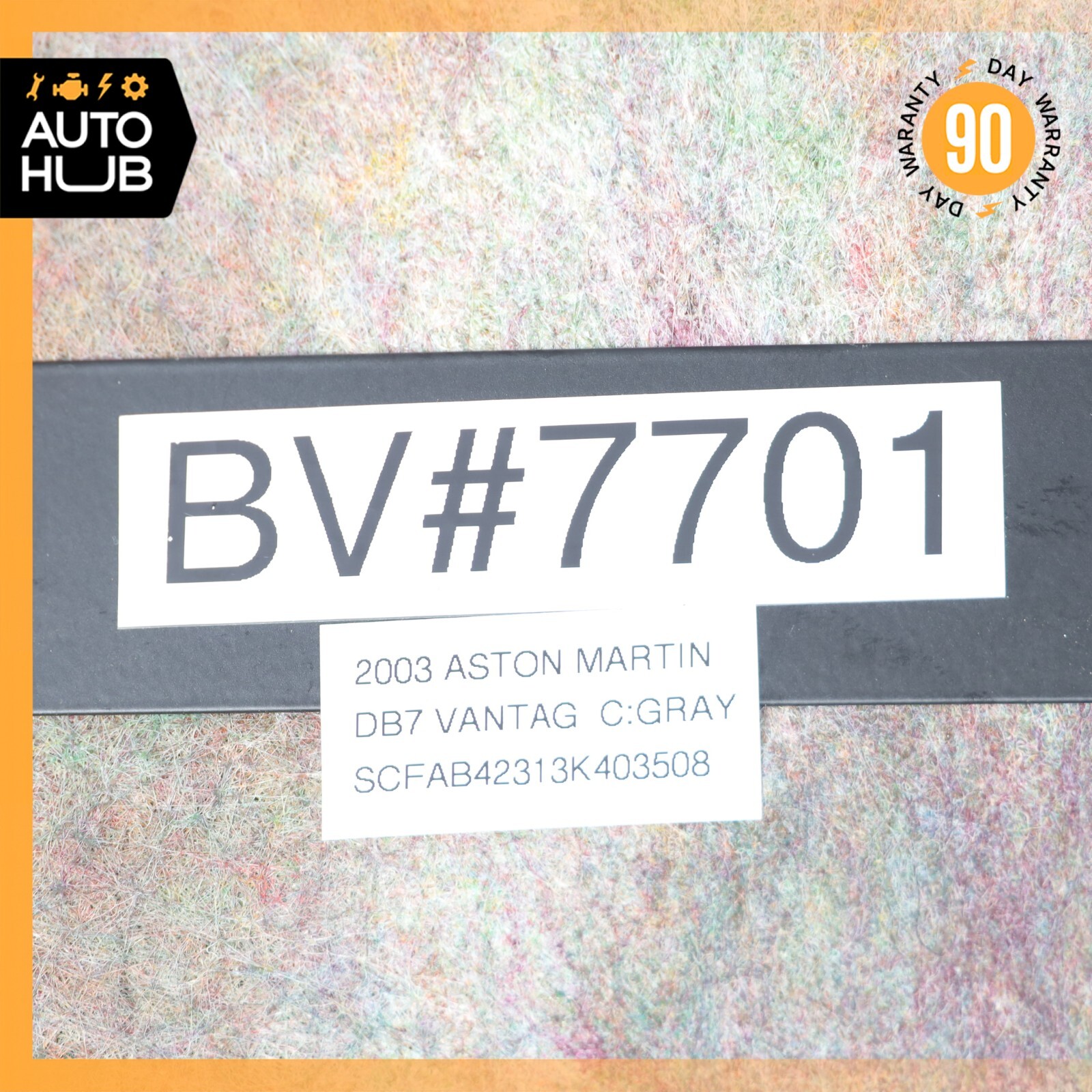 00-04 Aston Martin DB7 Vantage Rear Right Side Trunk Floor Carpet Panel OEM 20k
