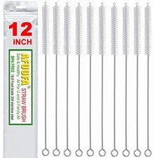10 Drinking Straw Cleaning Brush Set 12" Extra Long Water Bottle Pipe Cleaners