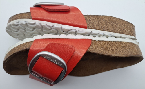BIRKENSTOCK BIG BUCKLE HIBISCUS MADRID SLIDER SANDALS - UK 3.5, EUR 36 NARROW - Picture 3 of 17