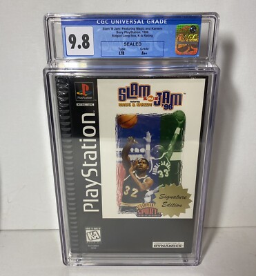 Slam 'N Jam '96: featuring Magic & Kareem (Sony PlayStation 1) PS1 CGC 9.8A++