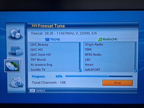 Humax Foxsat Freesat HD Digital TV Receiver Set Top Box & Hand Controller - Picture 2 of 20