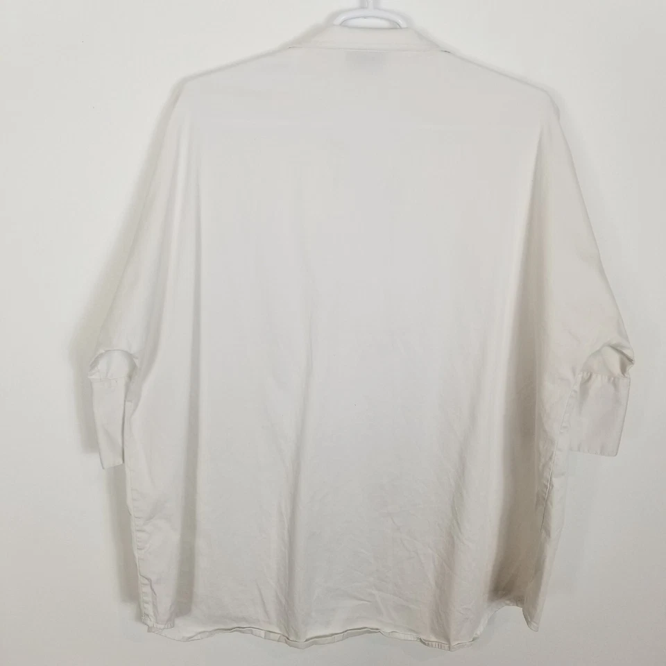 Blusa Top Tuckernuck Mujer Blanco Sauce Talla 2XL Blanca Manga 3/4 Oficina Foto 4 de 4