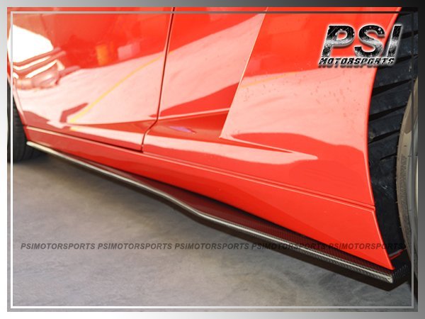 DP Style Carbon Fiber Side Skirt Lip For Lamborghini Gallardo LP550 LP560 LP570