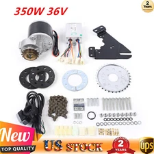 36Volt 350W E-Bike Brush Motor Thumb W/Freewheel Electric Bicycle Conversion Kit