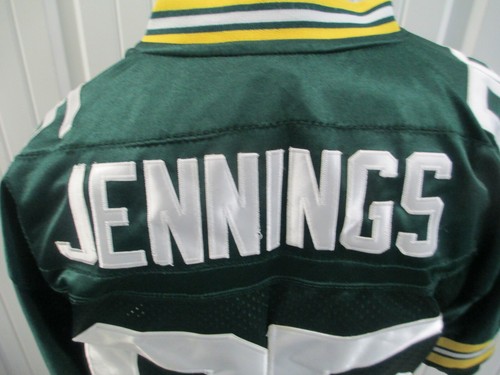 VINTAGE REEBOK AUTHENTIC GREEN BAY PACKERS GREG JENNINGS #85 SZ 50 JERSEY PREOWN - Picture 10 of 12