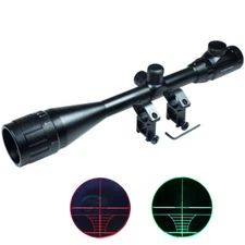 6-24x50 Hunting Rifle Scope Red Green Rangefinder illuminated Optical Gun Scope