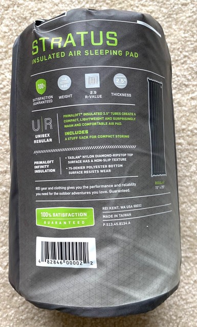 flash insulated air sleeping pad