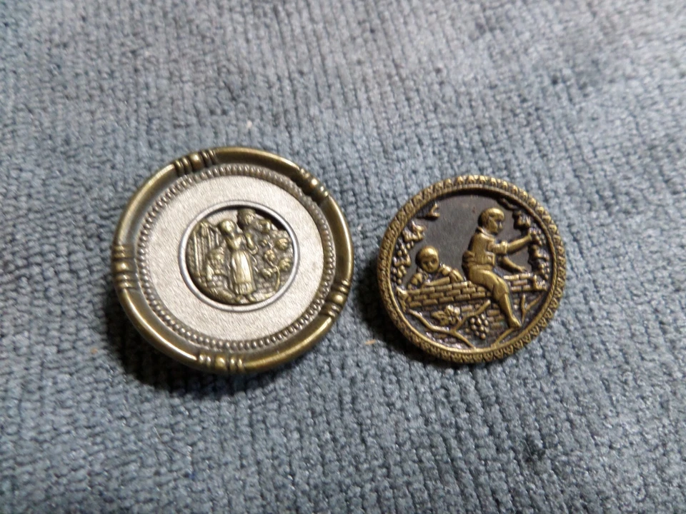 Lote de 20 Botones Metal Cuadro PERSONAS QUERUBINES GUERREROS NIÑOS ÁNGELES Foto 4 de 4