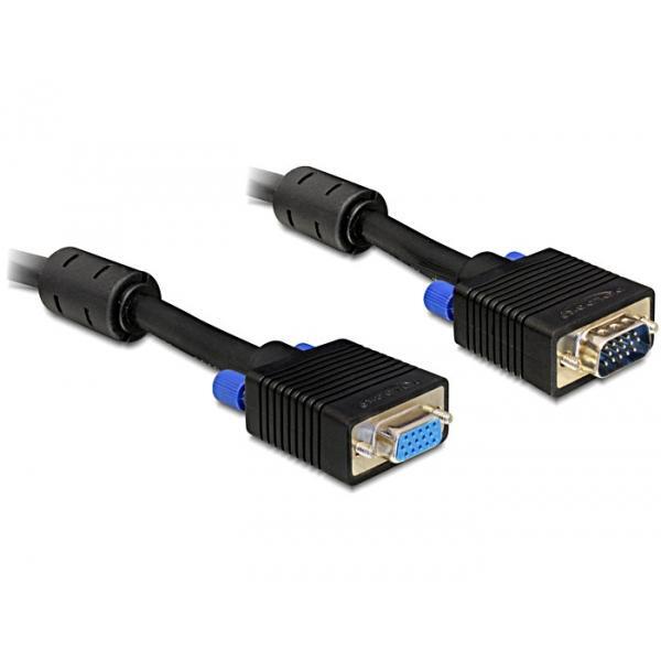 Delock 3m Vga Cable Cavo Vga Vga (D-Sub) Nero