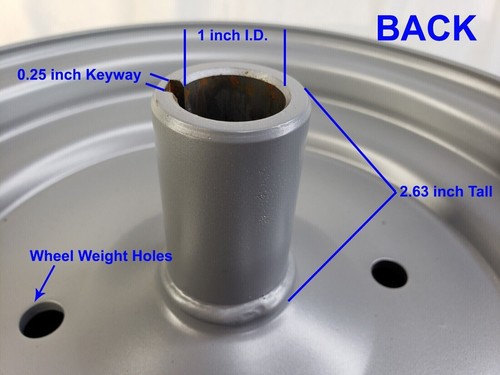 22x11.00-10 TIRE RIM WHEEL 6ply Assembly some Briggs Mowers Tractor 1" ID Shaft - 第 3/23 張圖片