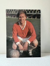 Original 1966 Bobby Charlton Bergmann Aral Football Soccer Card England Deutsch