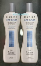  2-Pack BIOSILK FOR DOGS Silk Therapy MOISTURIZING SHAMPOO Soft Shiny Coat