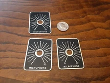 VINTAGE TUBE RADIO BEZEL Mic Level 3pc Bud 979