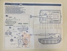 GI Joe 1988 Lynx Slaughters Marauder's Tank  Blueprints