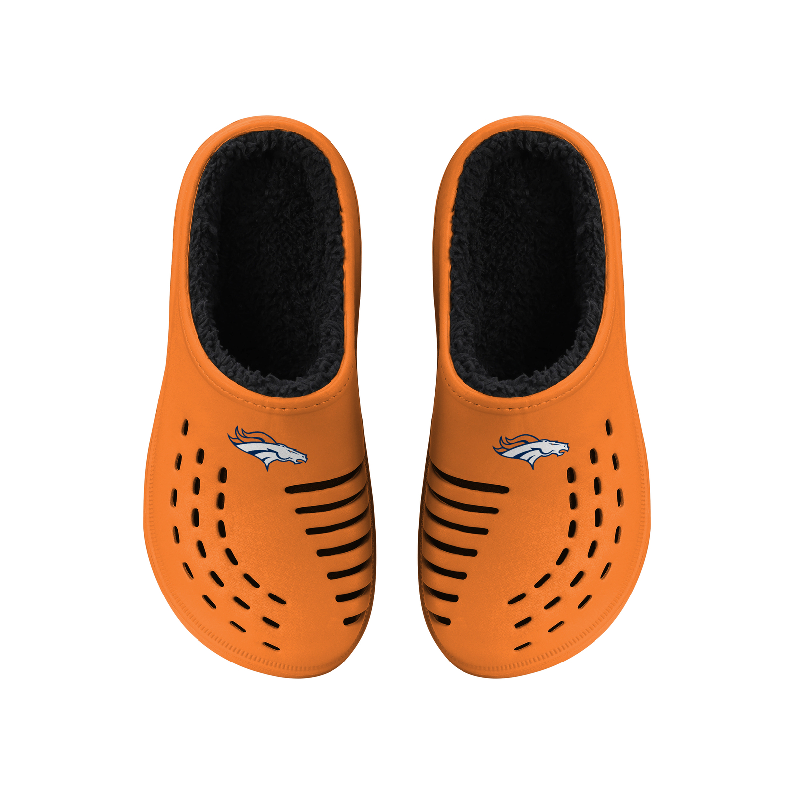 Мужские сабо FOCO NFL Denver Broncos на подкладке из шерпа с большим логотипом