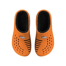 FOCO NFL Men's Denver Broncos Sherpa Lined Big Logo Clogs