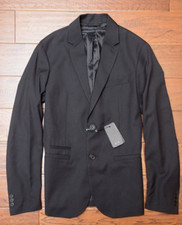 Armani Exchange A X 240 Men's Med-Weight Black Sport Coat Blazer 40