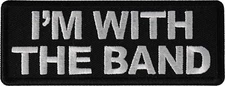 I'm with the Band Funny Iron on Patch- 4x1.5 inch - P7016