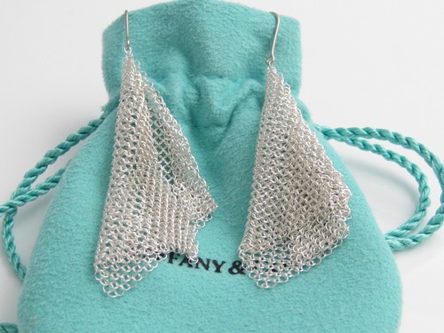 Tiffany \u0026 Co New Mint Silver Mesh Scarf 