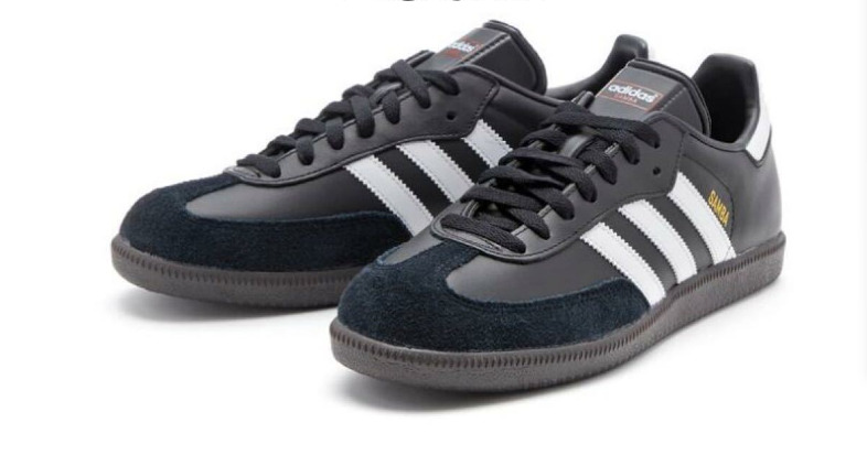 adidas Samba Leather Black White 019000 | eBay