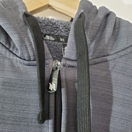 HART & HUNTINGTON Men's SZ Small Fleece Lined Full Zip Hoodie Gray Sweatshirt - Picture 5 of 9