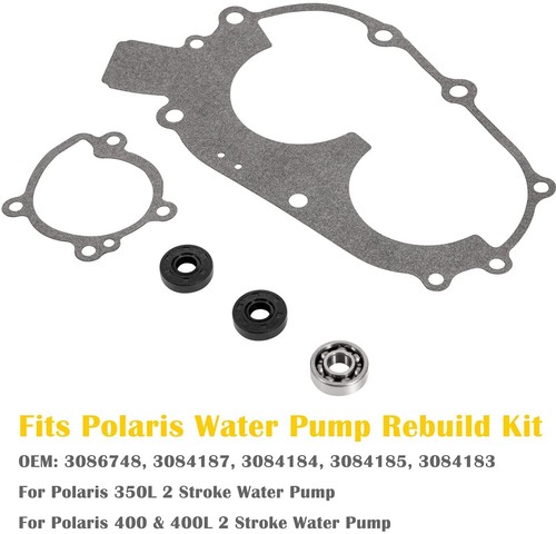 Kit de reconstrucción de sellos de bomba de agua + juntas para Polaris 350L,400 400L 2 tiempos - Imagen 2 de 10
