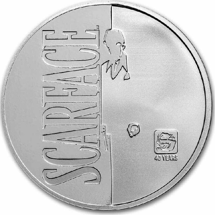 Scarface 40th Anniversary 2023 1 oz 5000 Francs CFA Silver Coin   Chad-image