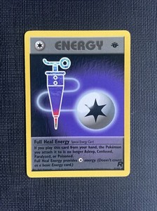 Full Heal Energy 81/82 1st Edition Team Rocket Uncommon Pokemon Card - NM