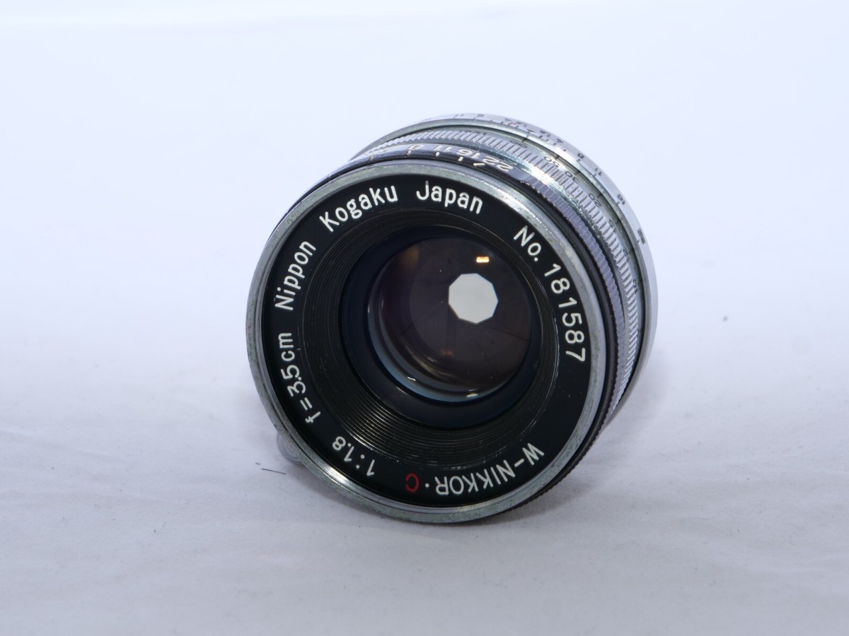 Nikon LTM Nippon Kogaku Nikkor-W 3.5cm f1.8 W-A lens Leica mount