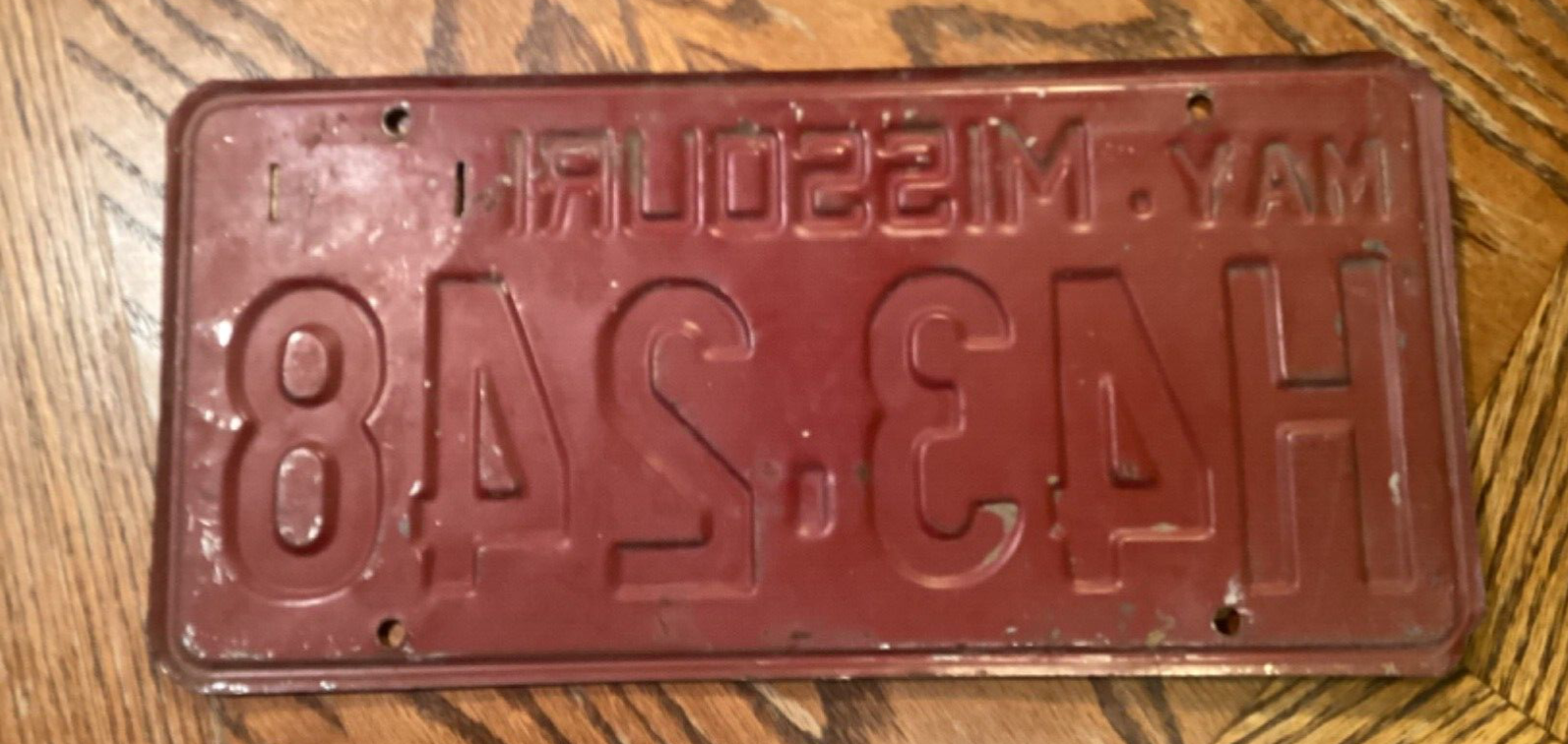 1954 1955 MISSOURI LICENSE PLATE H43248 1948-1955 CAR TAG | eBay