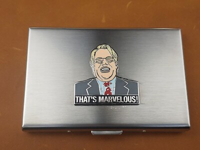 THE BIG LEBOWSKI ''THAT'S MARVELOUS'' CREDIT CARD HOLDER/WALLET Stainles Steel NEW
